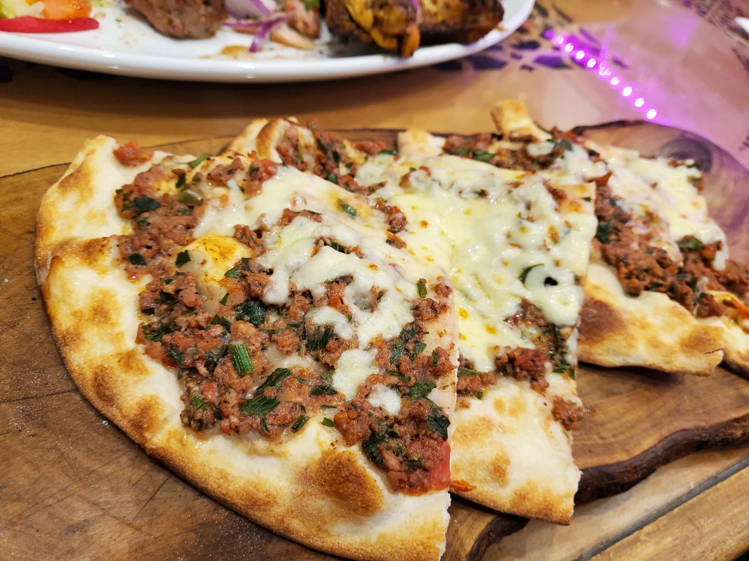 lamb cheese pizza